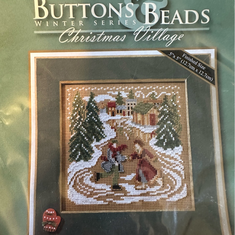 Mill hill - Christmas Village Cross Stitch- mini - complete kit